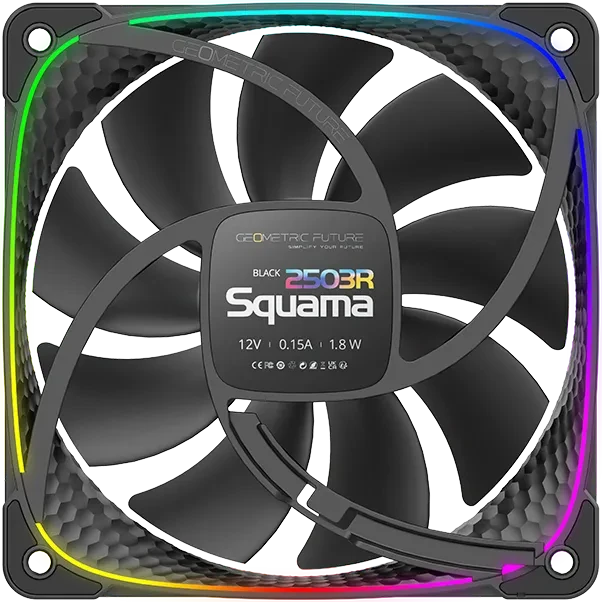 Geometric Future Squama 2503RB, reverse, schwarz, 120mm, 3er-Pack