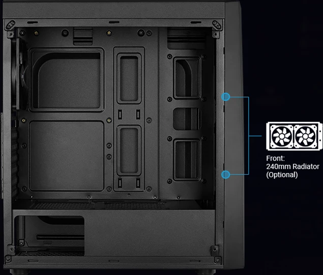 AeroCool Bolt Tempered Glass, Glasfenster