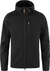 Fjällräven Keb Fleece Hoodie Funktionsjacke schwarz (Herren)