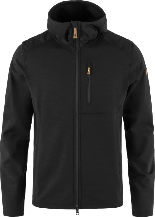 Fjällräven Keb Fleece Hoodie Funktionsjacke schwarz (Herren)