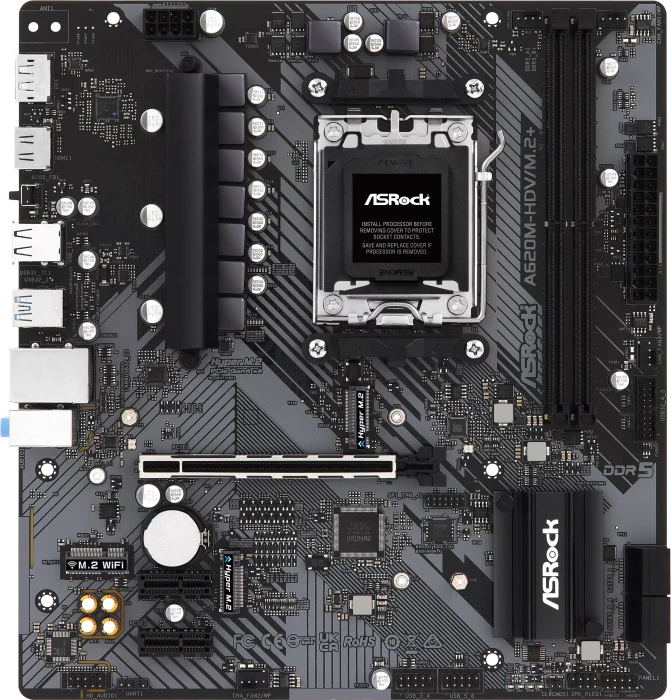ASRock A620M-HDV/M.2+ (AMD AM5)