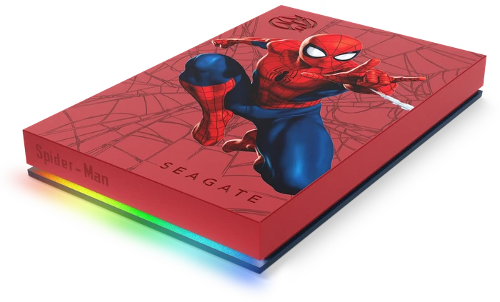 Seagate FireCuda Gaming HDD - Spider-Man Special Edition, 2TB, +Rescue, USB 3.0 Micro-B