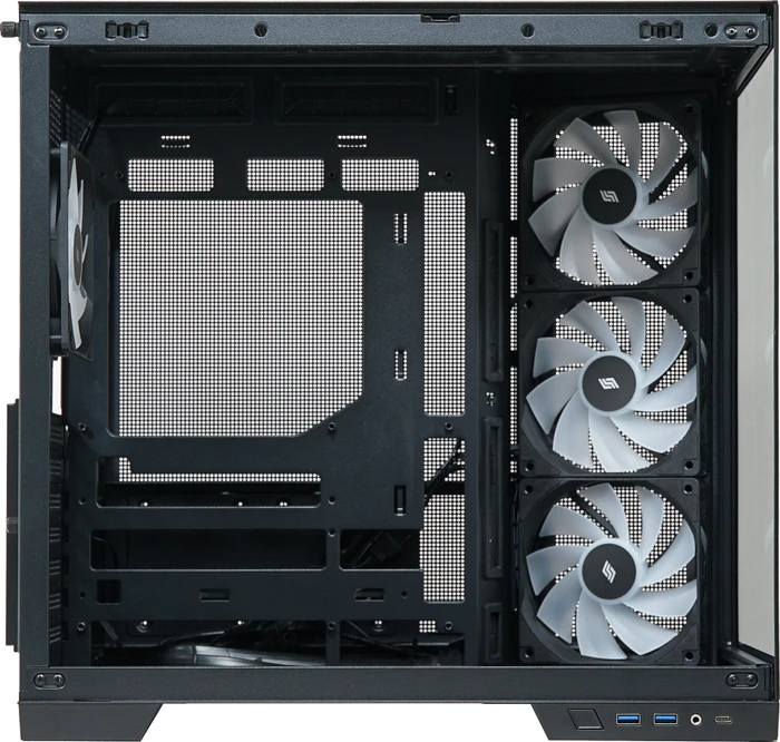Silentware View A-RGB Black, Glasfenster