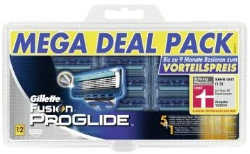 Gillette Fusion Proglide Rasierklinge, 12 Stück