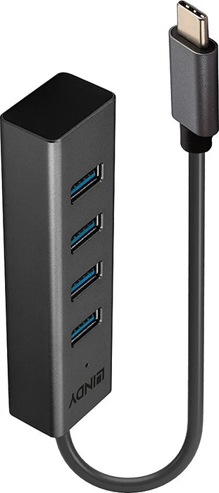Lindy 4 Port USB-Hub, USB-C 3.0 [Stecker]