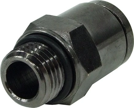 Aquatuning Steckanschluss, G1/4" auf 10mm, schwarz vernickelt