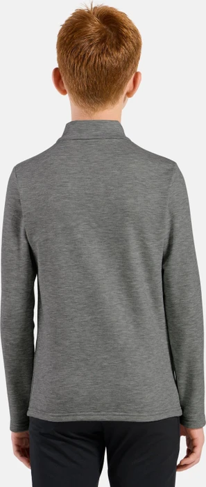 Odlo Berra Mid Layer Half Zip Laufshirt langarm grey melange (Junior)