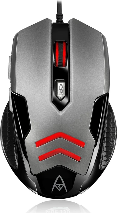 Adesso iMouse X1 Multi-Color 6 Button Gaming Mouse grau, USB