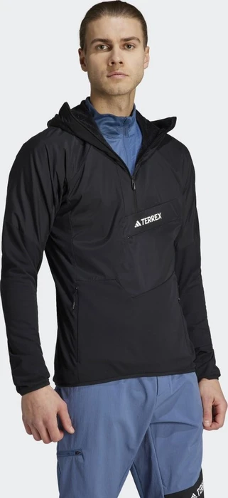 adidas Techrock Ultralight 1/2-Zip Hooded Anorak schwarz (Herren)