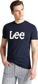 Lee Wobbly Logo T-Shirt kurzarm navy drop (Herren)