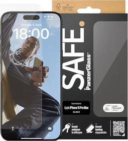 PanzerGlass Safe Screen Protector Ultra-Wide Fit für Apple iPhone 15 Pro Max