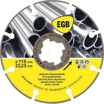 EGB X-LOCK Diamanttrennscheibe, 115x1.4x22.23mm, 1 Stück