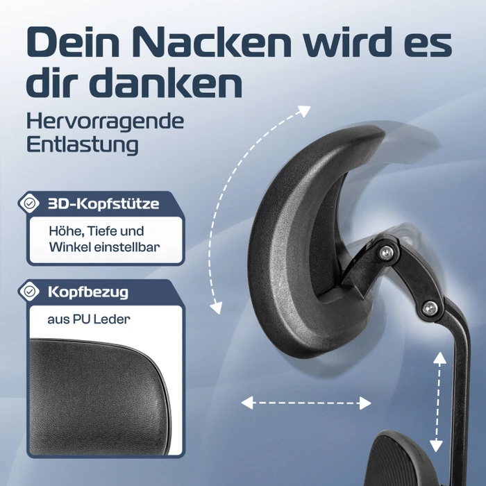 Clouvou CleverSeat Bürostuhl, schwarz