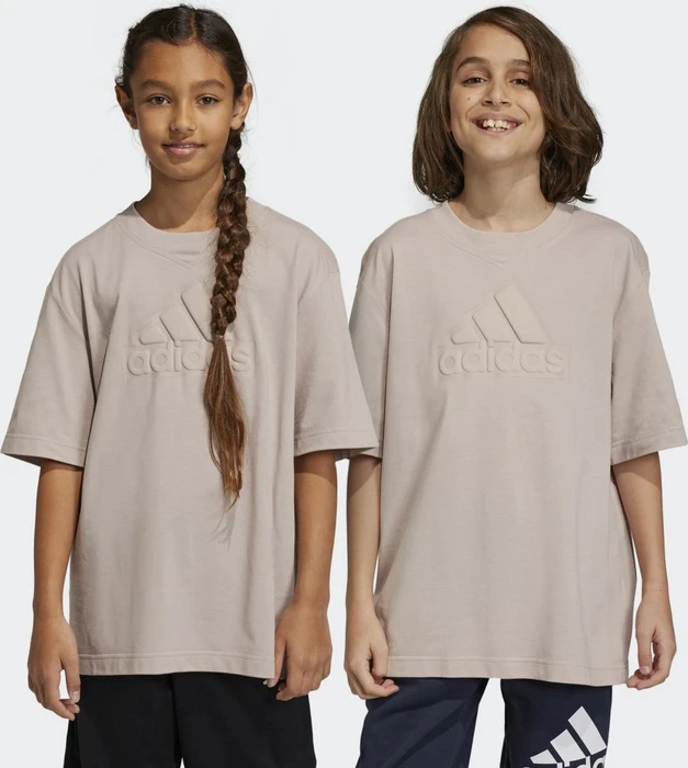 adidas Future Icons Logo Piqué T-Shirt kurzarm wonder taupe (Junior)