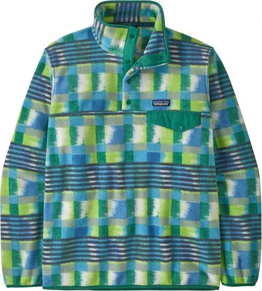 Patagonia Lightweight Synchilla Snap-T Pullover painted lines: shore blue (Herren)