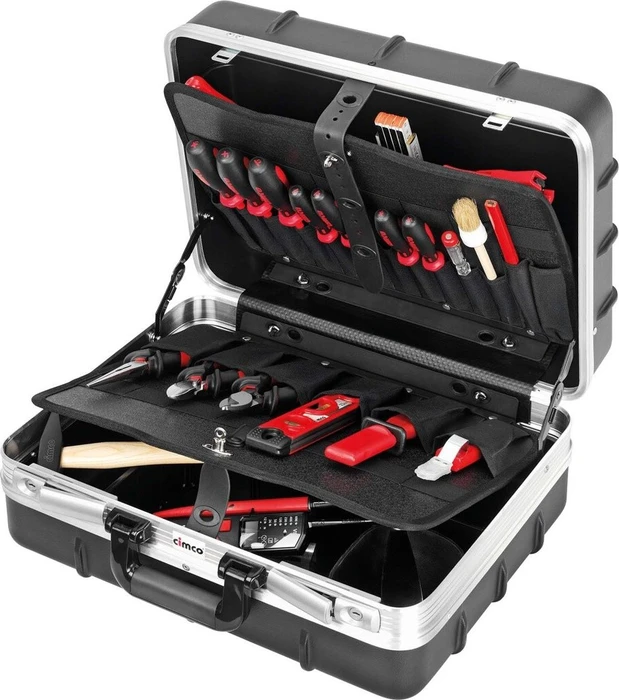 Cimco 17 0500 Lehrlingskoffer Eco Handwerkzeugset inkl. Koffer, 23-tlg.