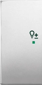 Busch-Jaeger Wippe 2-fach mit Symbol "Dimmer", edelstahl