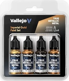 Vallejo True Metallic Metal imperial gold Farbset