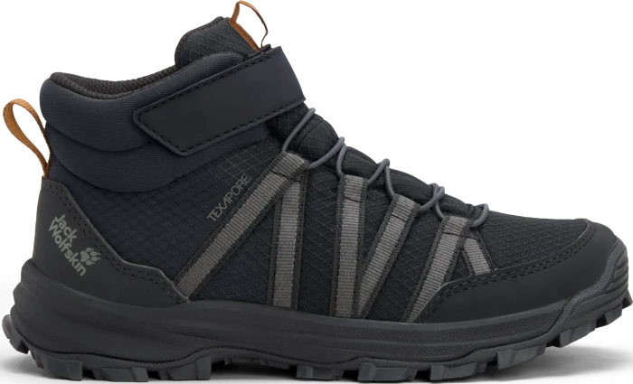 Jack Wolfskin Wild Hike Texapore Mid VC schwarz/grau (Junior)