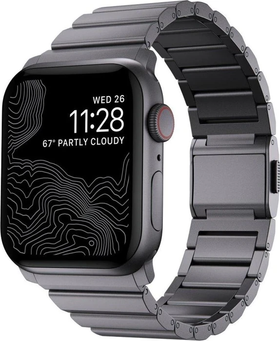 Nomad Strap Aluminium für Apple Watch 42mm/44mm/45mm/49mm Space Gray