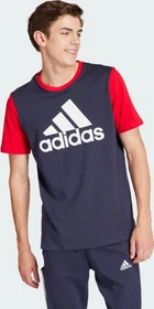 adidas Essentials Single Jersey Big Logo T-Shirt kurzarm legend ink/better scarlet (Herren)