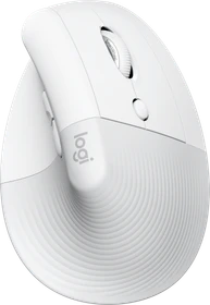 Logitech Lift Vertical Ergonomic Mouse, Off-White, Logi Bolt, USB/Bluetooth (910-006475)
