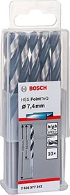 Bosch Professional HSS PointTeQ Spiralbohrer, 3.7x39x70mm, 10 Stück
