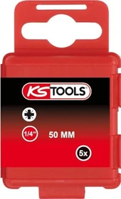 KS Tools Classic Pozidriv Bit 1/4", PZ0x50mm, 5 Stück