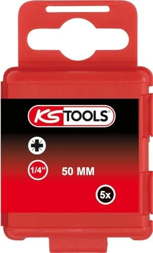 KS Tools Classic Pozidriv Bit 1/4", PZ0x50mm, 5 Stück