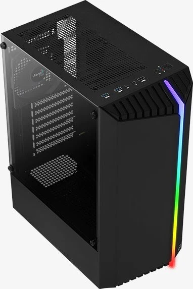 AeroCool Bionic V1, schwarz, Glasfenster