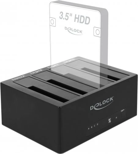 DeLOCK Dockingstation SATA 6Gb/s, USB-B 3.0/eSATA