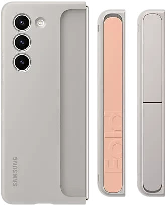 Samsung Standing Case with Strap für Galaxy Z Fold 5 Sand