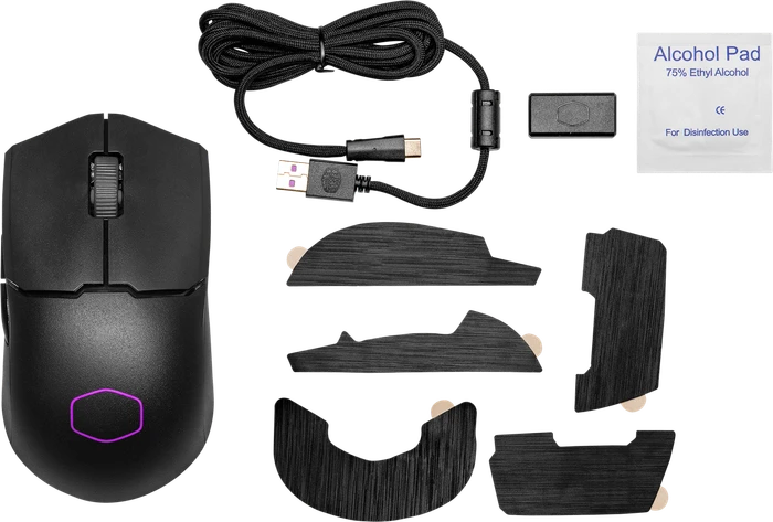Cooler Master MasterMouse MM712 Gaming Maus schwarz, USB/Bluetooth