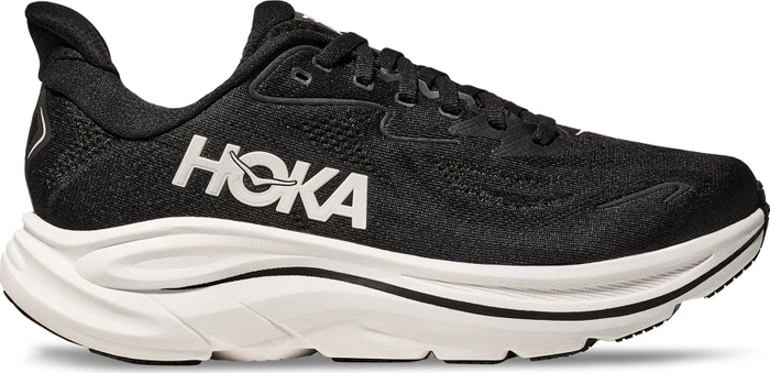 Hoka Clifton 10 Wide schwarz/weiß (Herren) (1162032-BWHT)