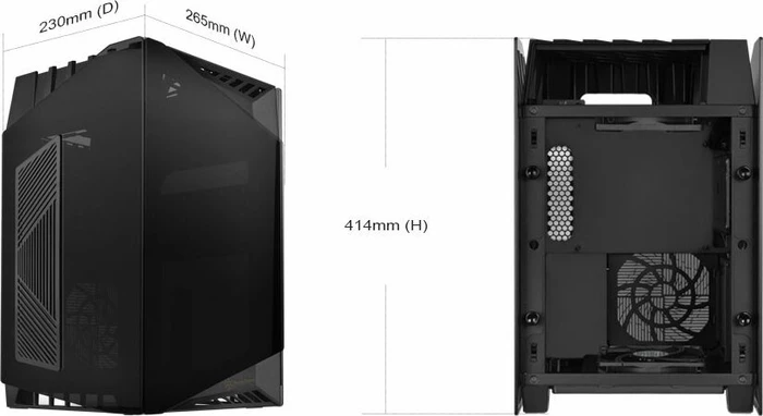 SilverStone Lucid LD03-AF, Glasfenster, Mini-ITX