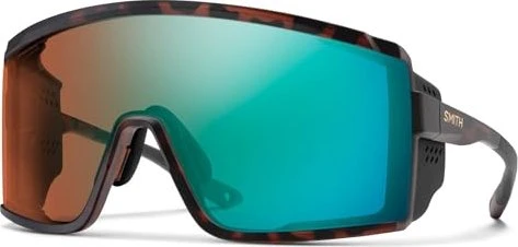 Smith Pursuit matte tortoise/chromapop glacier photochromic copper opal mirror