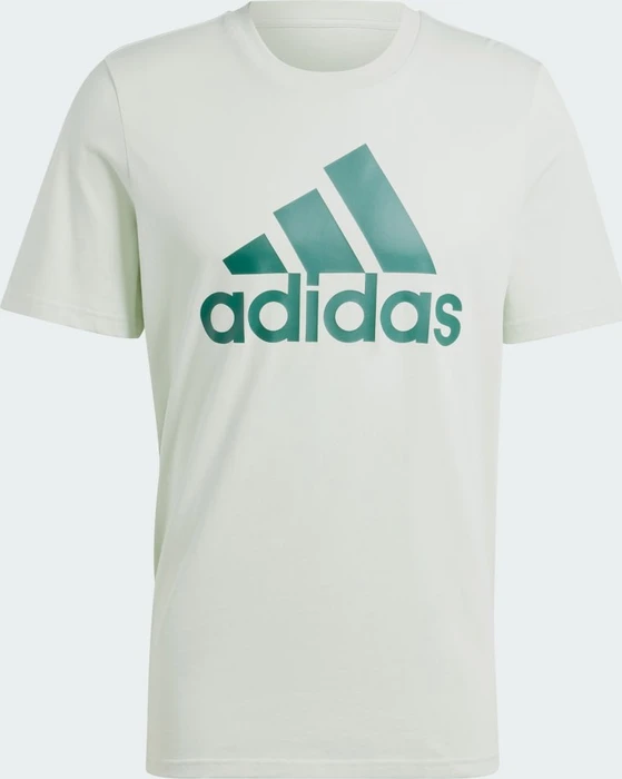 adidas Essentials Single Jersey Big Logo T-Shirt kurzarm linen green/collegiate green (Herren)