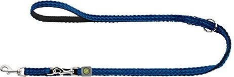 Hunter Hilo Verstellbare Hundeführleine, mit leichtem Mesh-Material, 1.5x200cm, blau