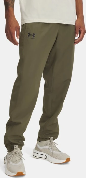 Under Armour Rival Windbreaker Webstoff Trainingshose lang marine OD Green/black (Herren)