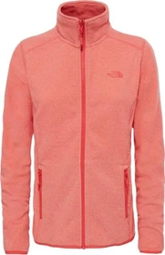The North Face 100 Glacier Full Zip Funktionsjacke cayenne/red stripe (Damen)