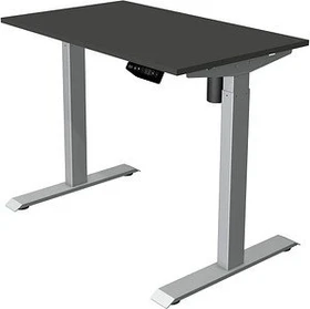Kerkmann Move 1 elektrisch höhenverstellbarer Sitz-Steh-Schreibtisch 100x60cm anthrazit/silber