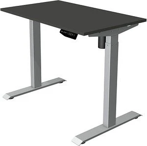 Kerkmann Move 1 elektrisch höhenverstellbarer Sitz-Steh-Schreibtisch 100x60cm anthrazit/silber