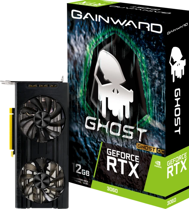 Gainward GeForce RTX 3060 Ghost OC, 12GB GDDR6, HDMI, 3x DP