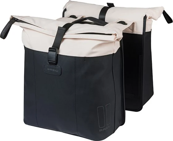 Basil Vive Doppeltasche MIK Gepäcktasche off white/black