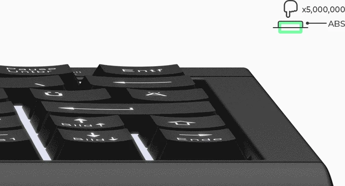 KeySonic KSK-3010ELC, schwarz, USB, DE
