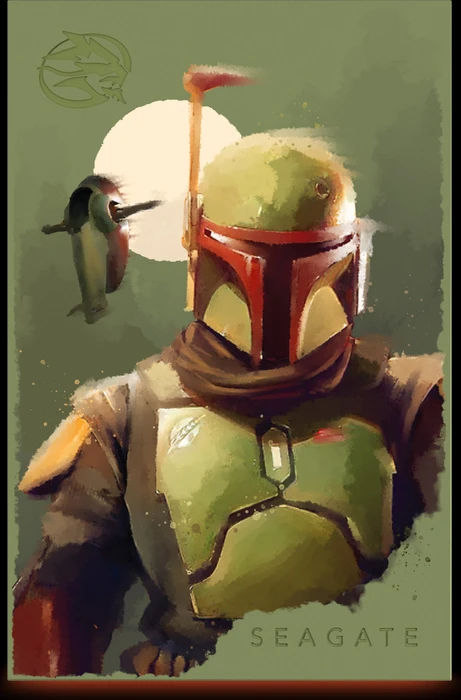 Seagate FireCuda Gaming HDD - Boba Fett Special Edition, 2TB, +Rescue, USB 3.0 Micro-B