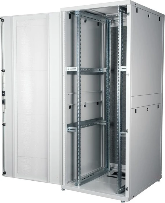 Roline / Secomp Pro Serie 19" Serverschrank 42HE, montiert, Gitternetztür, IP20, RAL 7035, 1000mm tief