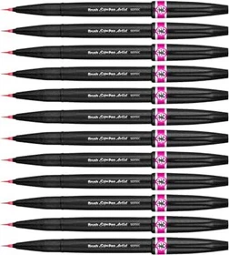 Pentel Brush Sign Pen Artist SESF30C rosa, 12er-Pack