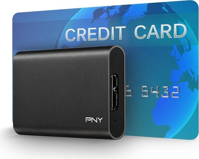 PNY Elite USB 3.0 Portable SSD, 480GB, USB 3.0 Micro-B