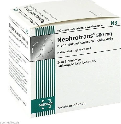 Nephrotrans 500mg magensaftresistente Weichkapseln, 100 Stück